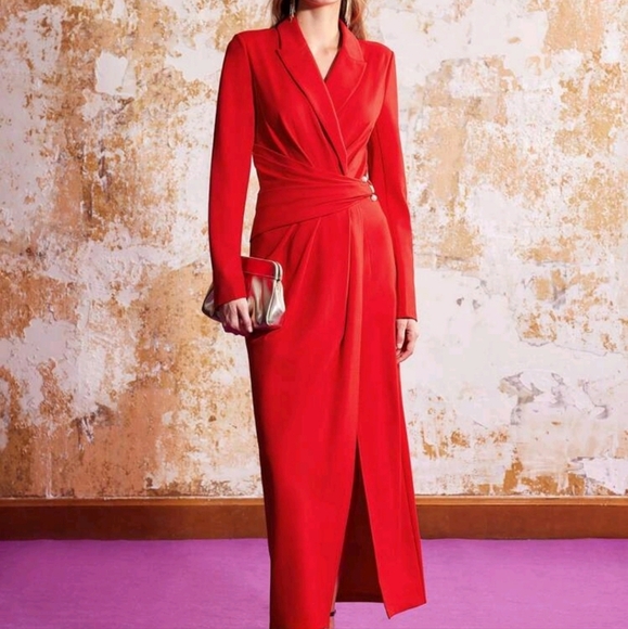 WRAP BLAZER DRESS - Picture 4 of 6